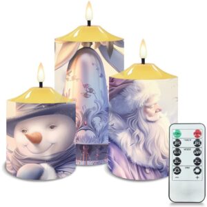 Cristmas Flameless Candles Set 030
