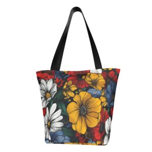 Floral Shoulder Tote Bag for Women 033