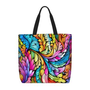 Mandala Tote Bag With Zipper 011