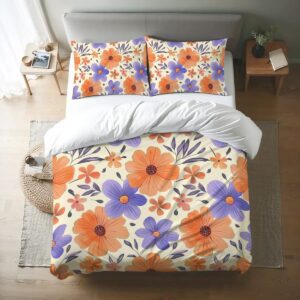 Floral Queen Duvet Cover Set 028