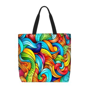 Mandala Tote Bag With Zipper 015