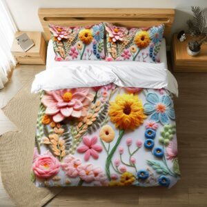 Floral King Duvet Cover Set 058