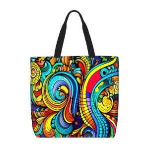 Mandala Tote Bag With Zipper 019