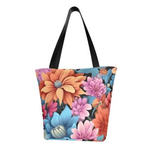 Floral Shoulder Tote Bag for Women 014