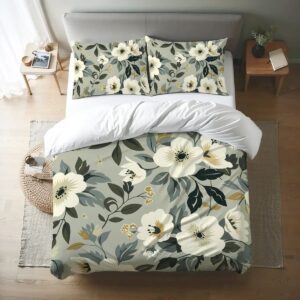 Floral Queen Duvet Cover Set 038