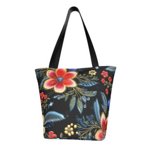 Floral Shoulder Tote Bag for Women 019