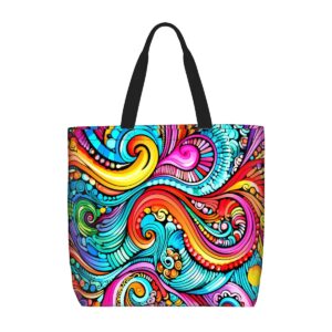 Mandala Tote Bag With Zipper 017