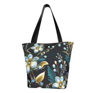 Floral Shoulder Tote Bag for Women 024