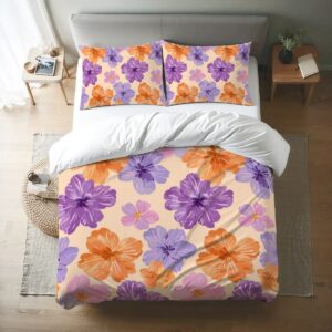 Floral Queen Duvet Cover Set 026