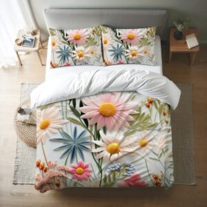 Floral Queen Duvet Cover Set 042