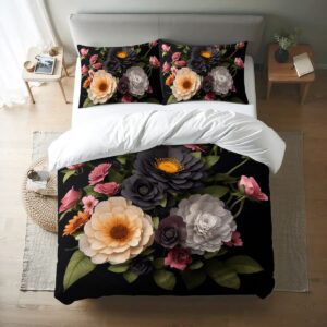 Floral Queen Duvet Cover Set 019