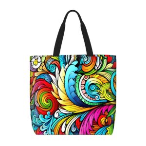 Mandala Tote Bag With Zipper 022