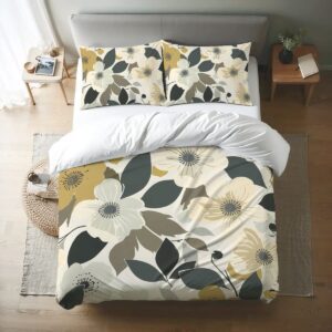 Floral Queen Duvet Cover Set 041