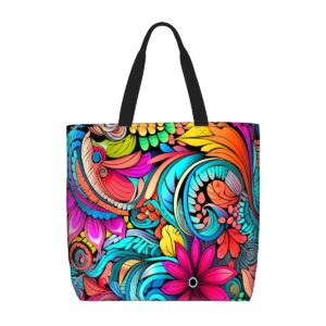 Mandala Tote Bag With Zipper 013