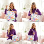 Pastel Whimsical Paisley Canvas Tote Bag – Dreamy Boho Print - Image 4