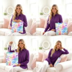 Pastel Watercolor Swirl Tote Bag – Elegant Boho Print - Image 4