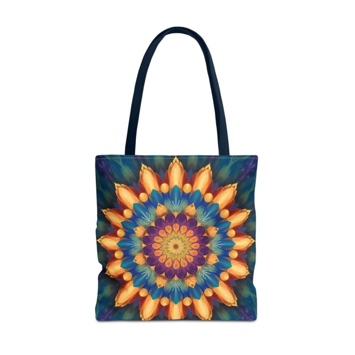 Vibrant Garden Mandala Floral Tote Bag – Intricate Floral Print - Image 5