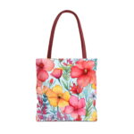 Floral Watercolor Canvas Tote Bag — Spring Floral Print - Image 5