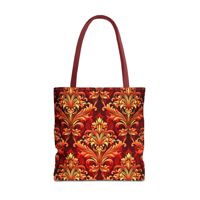 Gold Damask Baroque Canvas Tote Bag – Ornate Design Print - Image 5
