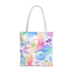 Pastel Watercolor Swirl Tote Bag – Elegant Boho Print - Image 5