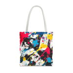 Bold Splatter Paint Canvas Tote Bag – Modern Art Print - Image 5