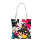Modern Splatter Paint Canvas Tote Bag – Abstract Art Print - Image 5
