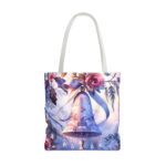 Elegant Bell Ornament Canvas Tote Bag – Festive Holiday Print - Image 5
