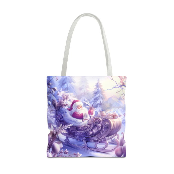 Enchanted Santa Sleigh Canvas Tote Bag — Whimsical Design - Image 5
