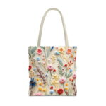 Floral Wildflower Garden Tote Bag – Colorful Spring Design - Image 5