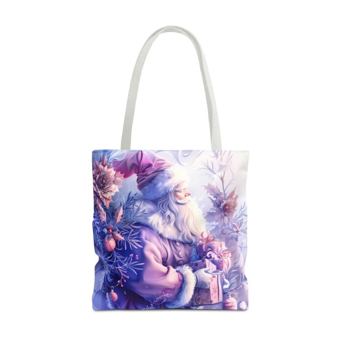 Christmas Santa Sleigh Canvas Tote Bag - Whimsical Christmas Print - Image 6