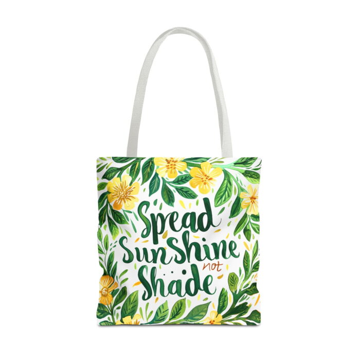Spread Sunshine Floral Butterfly Tote Bag – Inspirational Print - Image 5