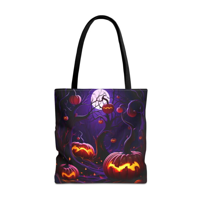 Mystical Witch Silhouette Glowing Cauldron – Halloween Feast Print - Image 5