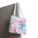 Pastel Watercolor Swirl Tote Bag – Elegant Boho Print - Image 6