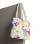 Pastel Floral Swirl Canvas Tote Bag – Elegant Boho Print - Image 6