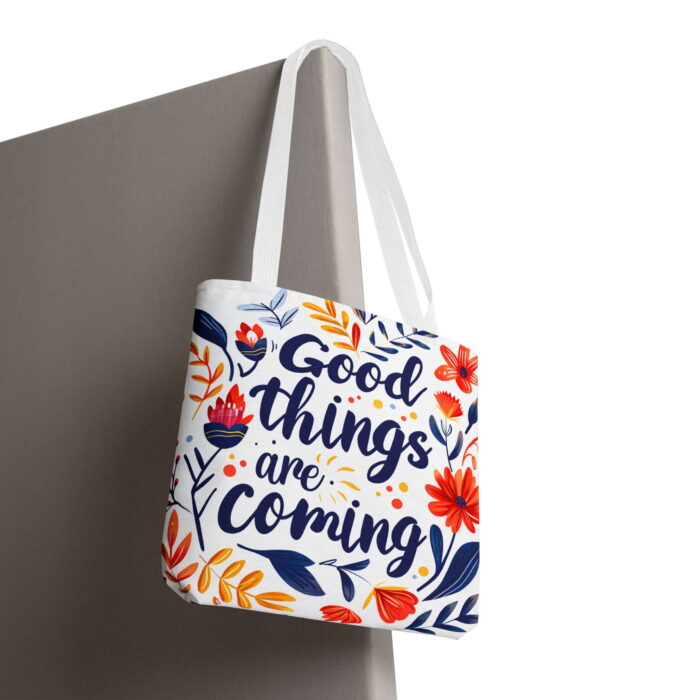 Good Things Are Coming Butterfly Tote Bag – Inspirational Print - Image 6