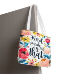 Find Yourself Butterfly Canvas Tote Bag – Inspirational Print - Image 6