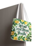 Spread Sunshine Floral Butterfly Tote Bag – Inspirational Print - Image 6