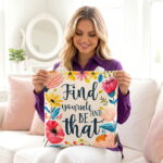 Find Yourself Butterfly Canvas Tote Bag – Inspirational Print